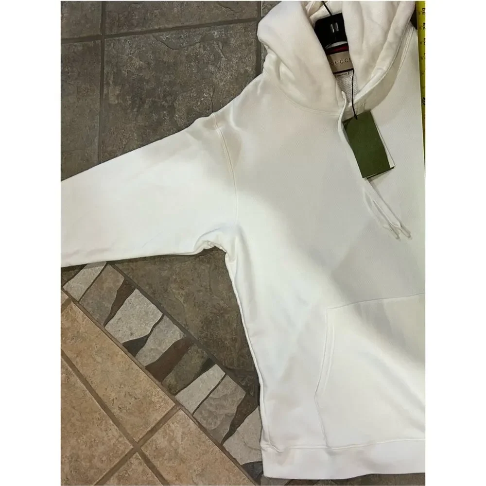 Men's Gucci embroidered interlocking G logo hoodie size XXXL made in Italy